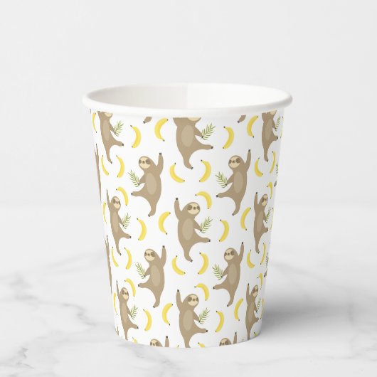 Sloten en Bananas Pattern Papieren Bekers (Links)
