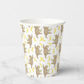 Sloten en Bananas Pattern Papieren Bekers (Rechts)