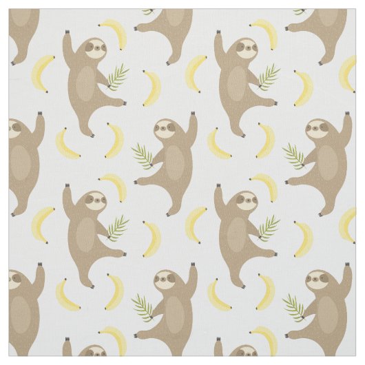 Sloten en Bananas Pattern Stof (Swatch)
