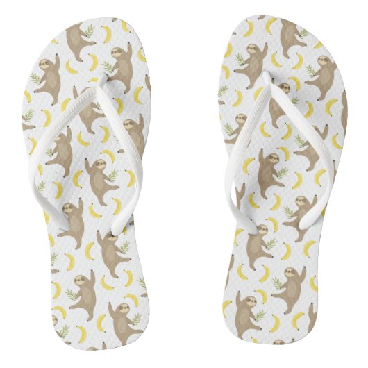 Sloten en Bananas Pattern Teenslippers (Voetbed)