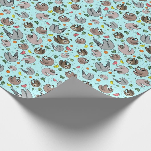 Sloten in blauw cadeaupapier (Hoek)