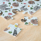 Sloten in blauw legpuzzel (Zijkant)