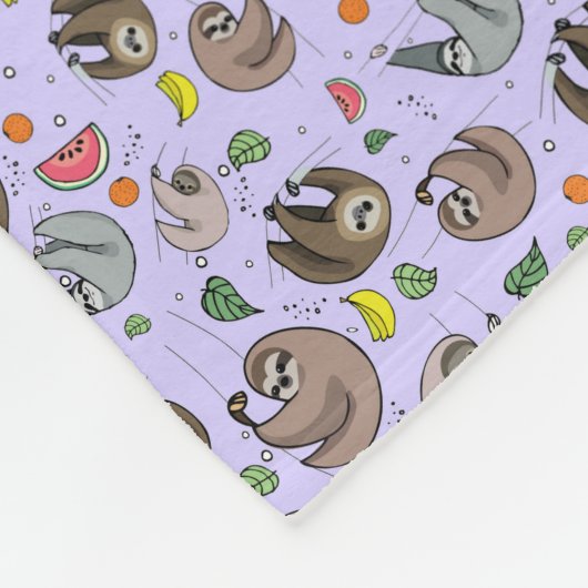 Sloten in het Paars Fleece Deken (Hoek)