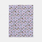 Sloten in het Paars Fleece Deken (Voorkant)