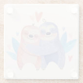 Sloten in liefde glazen onderzetter (Achterkant)