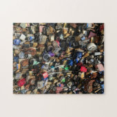 Sloten op een brug legpuzzel (Horizontaal)