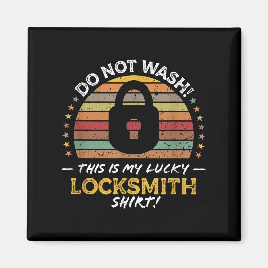 Slotenmaker Grappig Quote, Lock Picker Graphic Magneet (Voorkant)