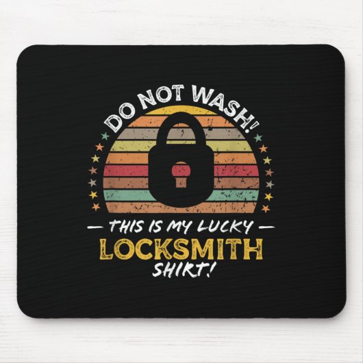 Slotenmaker Grappig Quote, Lock Picker Graphic Muismat (Voorkant)