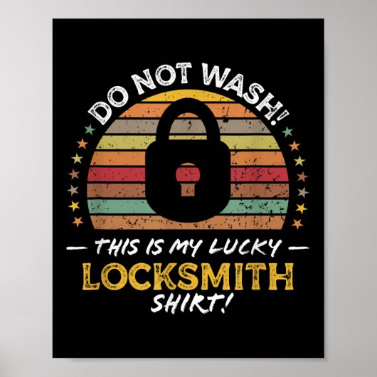 Slotenmaker Grappig Quote, Lock Picker Graphic Poster (Voorkant)