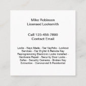 Slotenmaker Home Services Visitekaartjes (Achterkant)