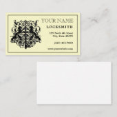  slotenmaker Lions & Key Sjabloon Business Visitekaartje (Voorkant / Achterkant)