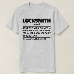 Slotenmaker Noun Certified Lock Repairer Technicia T-shirt
