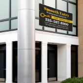 Slotenmaker professionele diensten spandoek (Buitenkant Gebouw)