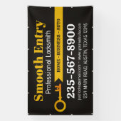 Slotenmaker professionele diensten spandoek (Verticaal)