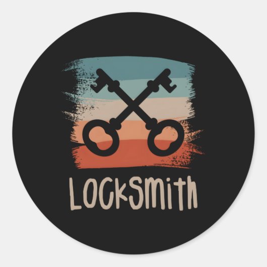 slotenmaker ronde sticker (Voorkant)