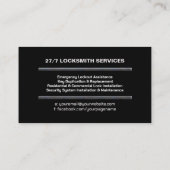 Slotenmaker Services Visitekaartje (Achterkant)