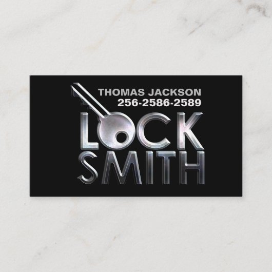 Slotenmaker Services Visitekaartje (Voorkant)