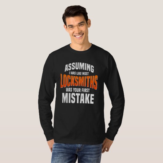 Slotenmaker Sleutel Maker Slotmakerij Slotenmaker T-shirt (Voorkant volledig)