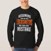 Slotenmaker Sleutel Maker Slotmakerij Slotenmaker T-shirt (Voorkant)