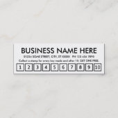 slotenmaker. trouwerekaart klantenkaartje (Achterkant)