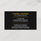 Slotenmaker Visitekaartje (Achterkant)