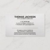 Slotenmaker Visitekaartje (Achterkant)