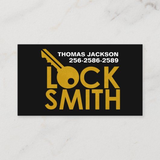 Slotenmaker Visitekaartje (Voorkant)