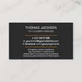 Slotenmaker Visitekaartje (Achterkant)