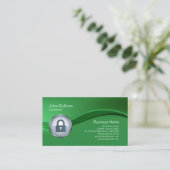 Slotenmaker Visitekaartje hangslot icoon (Staand voorkant)