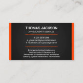 Slotenmakerdiensten Visitekaartje (Achterkant)