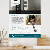 Slotenmakers Services Aangepast Poster (Keuken)