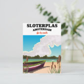 Sloterplas Amsterdam Briefkaart (Staand voorkant)