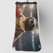Sloth 33 basketballer, golfputter Hoesje Golfheadcover (Draai 90)