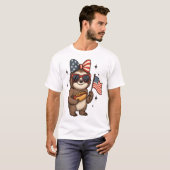 Sloth 4th July T-shirt (Voorkant volledig)