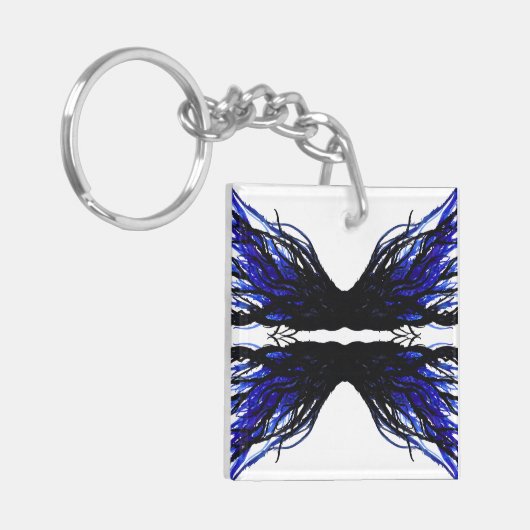 Sloth Abstract 7 Deadly Sins Alcohol Ink Art Sleutelhanger (Voorkant Links)