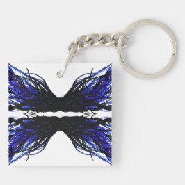 Sloth Abstract 7 Deadly Sins Alcohol Ink Art Sleutelhanger