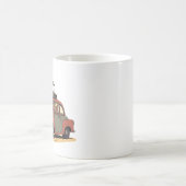 Sloth and Bunny Cartoon Road Trip Adventure Magische Mok (Center)