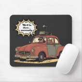 Sloth and Bunny Cartoon Road Trip Adventure Muismat (Met muis)