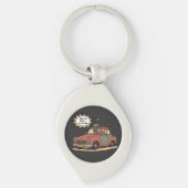 Sloth and Bunny Cartoon Road Trip Adventure Sleutelhanger (Voorkant)