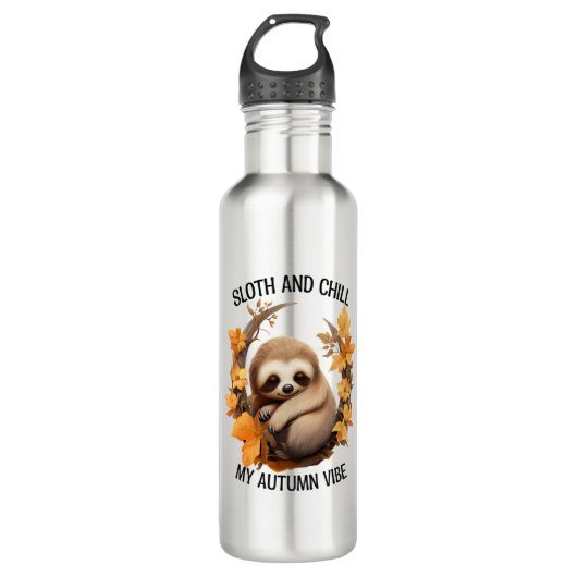 Sloth and Chill My Autumn Vibe Waterfles (Voorkant)