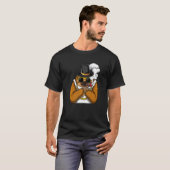 Sloth animal smokes cigarettes style a hip hop tha t-shirt (Voorkant volledig)