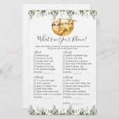 Sloth Animals Baby shower Wat zit er in je telefoo (Voorkant / Achterkant)
