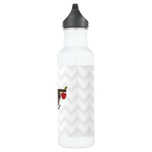 Sloth Apple Tree Chevron Aangepersonaliseerde lera Waterfles (Rechts)