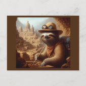Sloth Archeologist Briefkaart (Voorkant)