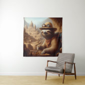 Sloth Archeologist Wandkleed (In situ)