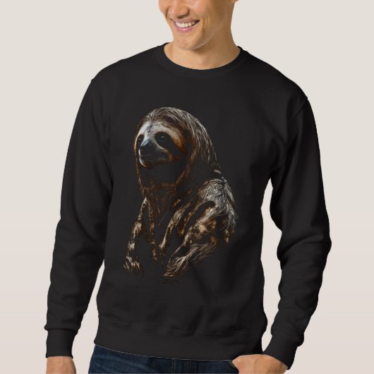 Sloth artwork  animal  animal sloth 9 trui (Voorkant)