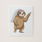 Sloth as Bride with Veil Legpuzzel (Verticaal)
