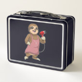 Sloth as Hair stylist with Hairdryer (Achterkant)