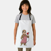 Sloth as Hair stylist with Hairdryer Schort (Insitu)