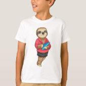 Sloth as Secretary with Notepad T-shirt (Voorkant)